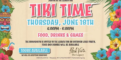 Tiki Time Luau Party at Park Vista The Legacy \ud83c\udf3a