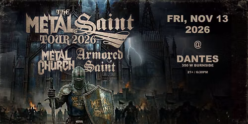 METAL CHURCH \/ ARMORED SAINT with Livekill