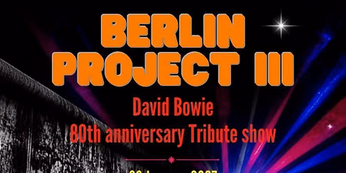 HELSINKI TRIBE X - Berlin Project | David Bowie 80