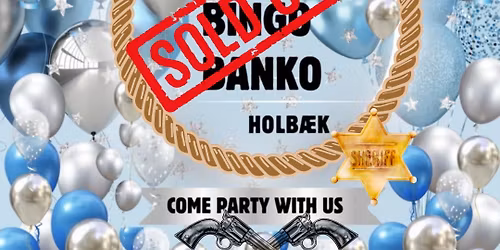 \u274cUDSOLGT\u274c Musik Bingo Banko i BOXEN Holb\u00e6k - Wild Wild West \ud83c\udf35