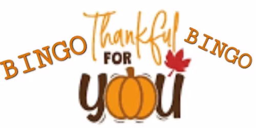 Thankful for You Bingo