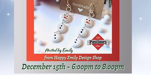 Sip & Sculpt Winter Clay Jewelry Worshop