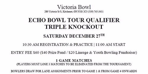 ECHO BOWL TOUR QUALIFIER TRIPLE KNOCKOUT