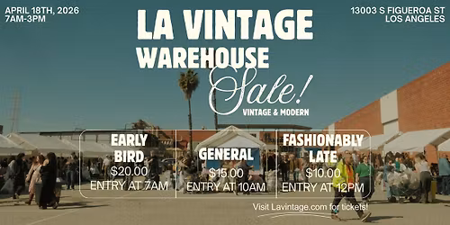 LA VINTAGE WAREHOUSE SALE