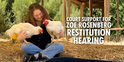 Court Support for Zoe's Restitution Hearing