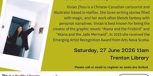 Graphic Novels and Cartooning, with Vivian Zhou (*registration required) - Trenton