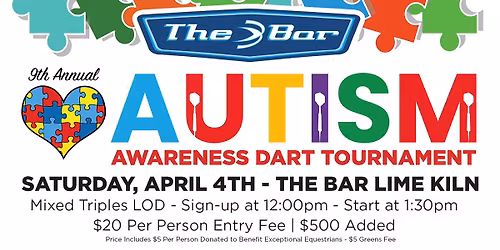 9th Annual Autism Awareness Dart tournament