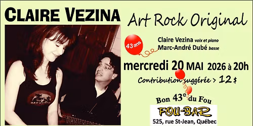 CLAIRE VEZINA  ~ Art Rock original ~