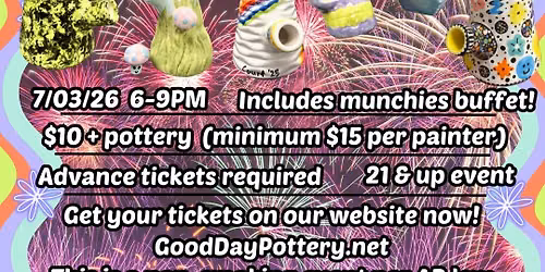 Paint Your Own "POT-tery" Night