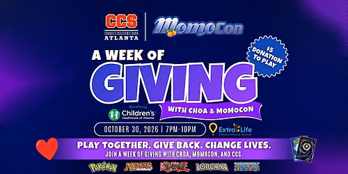 Week of Giving with CHOA & MomoCon