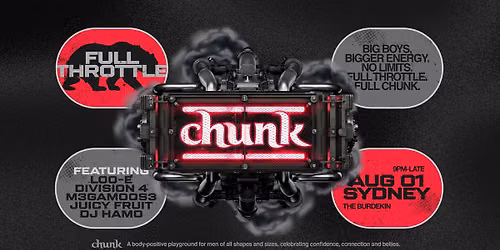 CHUNK SYDNEY: FULL THROTTLE | 01 AUG 2026