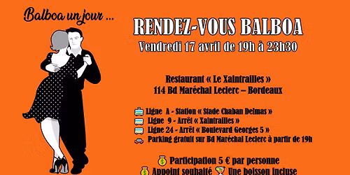 Rendez-Vous BALBOA \u00e0 BORDEAUX