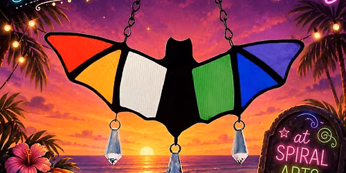 SPIRAL ARTS Stained Glass Summerween Bat Workshop