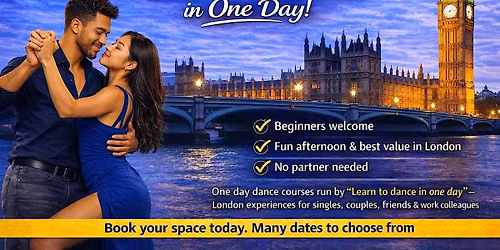 Learn Bachata in one day experience in London on Sundays