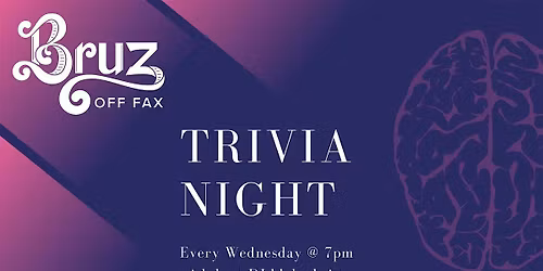 Trivia Night at Bruz Off Fax
