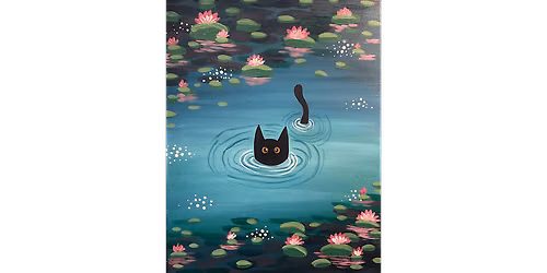 Monet's Water Kitty - Paint and Sip in Appleton | Classpop!\u2122