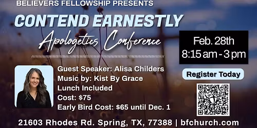 Apologetics Conference With Alisa Childers