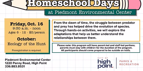 Elementary\/Middle Homeschool Days - Ecology of the Hunt
