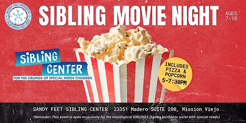 SIBLING MOVIE NIGHT Sat 3/21