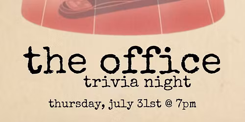 the office trivia night @ BowlDogs (North Liberty, IA) \/ Thursday, July 31st @ 7pm
