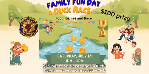 Family Fun Day and Duck Race at the Boyertown Legion