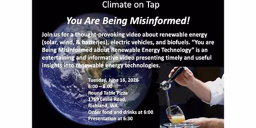 Climate on Tap: Myths about Renewable Energy, Electric Vehicles and Biofuels