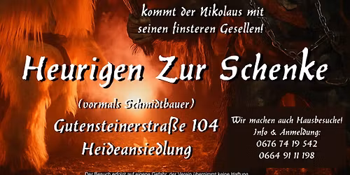 Kinderfreundlicher Krampusrummel in der Heideansiedlung  Gutensteiner Strasse 104