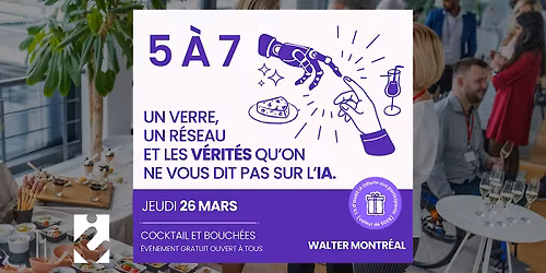 5 \u00e0 7 : Un verre, un r\u00e9seau et les v\u00e9rit\u00e9s qu'on ne vous dit pas sur l'IA