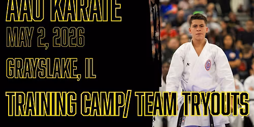 AAU Karate Training Camp\/ Team Tryouts