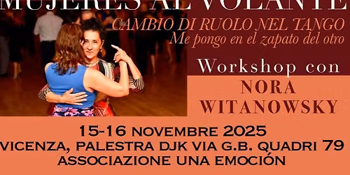MUJERES AL VOLANTE - Workshop sul cambio di ruolo con Nora Witanowsky