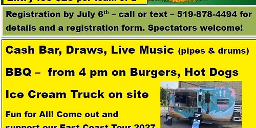 Ingersoll Pipe Band Cornhole Event