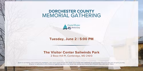 Dorchester County | 2026 Memorial Gatherings 