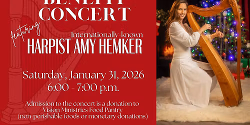 Benefit Concert Featuring Harpist Amy Hemker