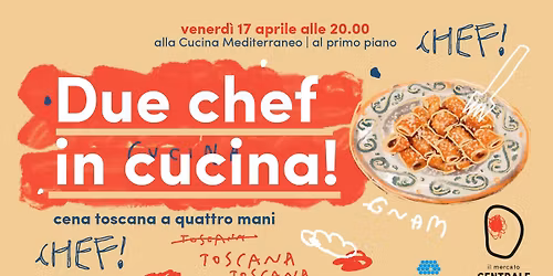 Due chef in cucina - cena toscana a quattro mani