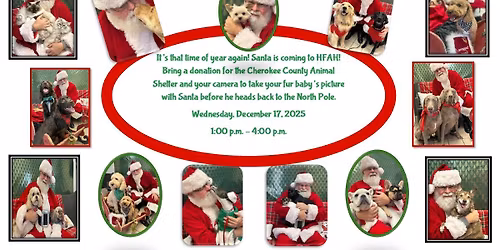 Santa is coming to Hickory Flat Animal Hospital