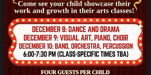 4\/5th Dance & Drama Exhibition of Learning (class-specific times TBA)