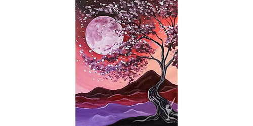 Buds Shimmering at Nightfall - Paint and Sip in San Antonio | Classpop!\u2122