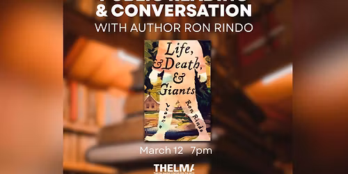 Public Book Reading & Conversation with Author Ron Rindo