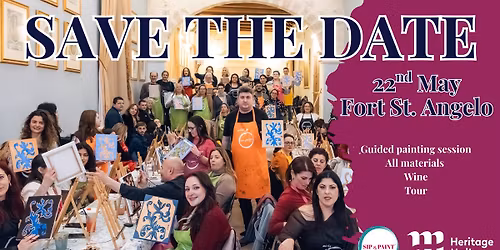 Save the Date: Fort St. Angelo Experience \ud83c\udf77