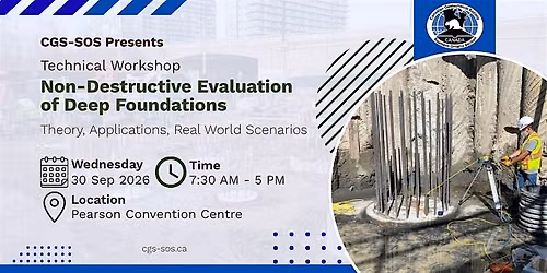 2026 CGS-SOS Non-Destructive Evaluation of Deep Foundations  Workshop