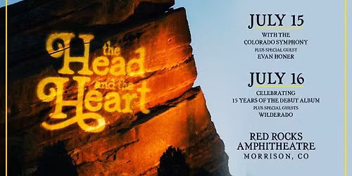 The Head And The Heart with The Colorado Symphony and Evan Honer