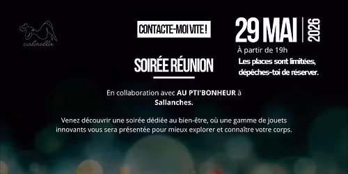 Soir\u00e9e r\u00e9union Sallanches