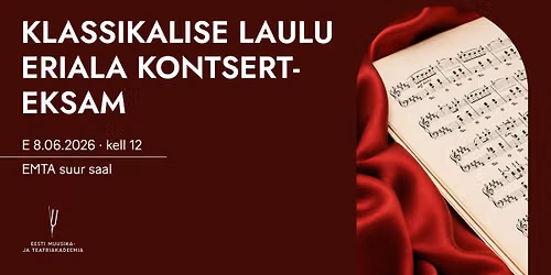Klassikalise laulu eriala kontserteksam