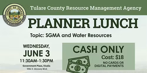 Planner Luncheon: SGMA and Water Resources