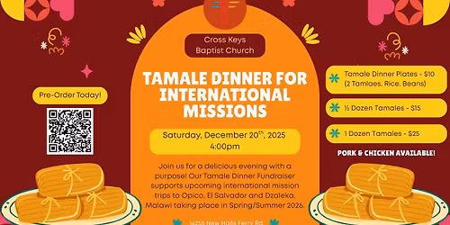 Tamale Dinner Fundraiser for International Missions