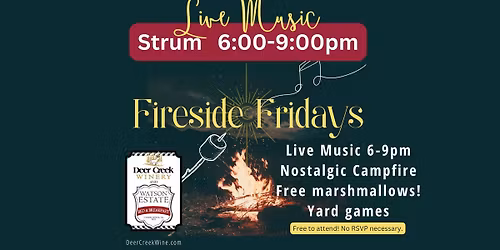 Fireside Friday (live music - Strum)