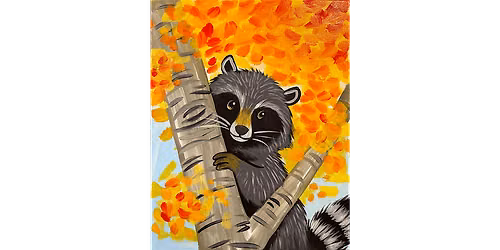 Peekaboo Racoon - Paint and Sip in Fishkill | Classpop!\u2122