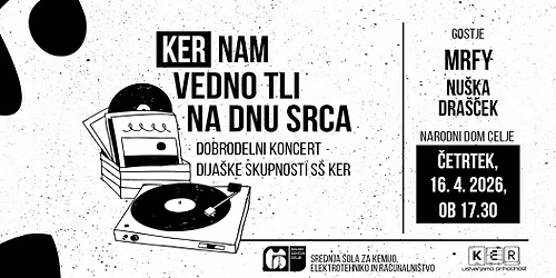 Dobrodelni koncert: KER nam vedno tli na dnu srca