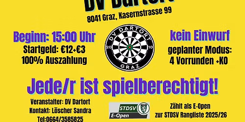 DV Dartort E-Dart Open 2026