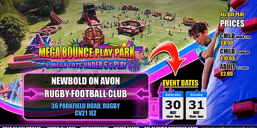 Mega Bounce Play Park - Newbold On Avon Rugby Club